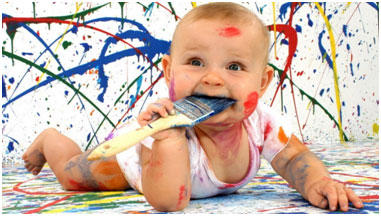 [تصویر:  painting-baby.jpg]