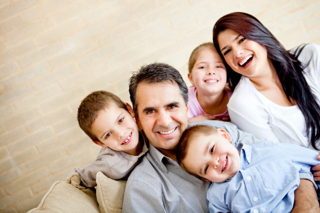 Family with kids