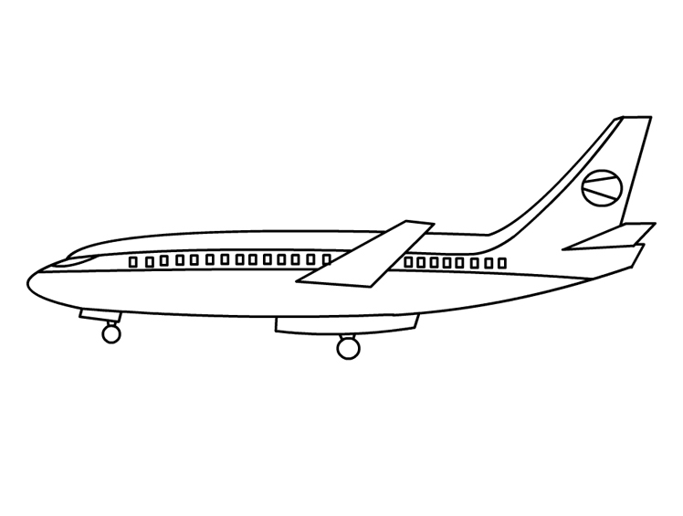 Airplane - Free Printable Coloring Page for Kids