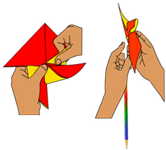 Windmills Craft Sticking