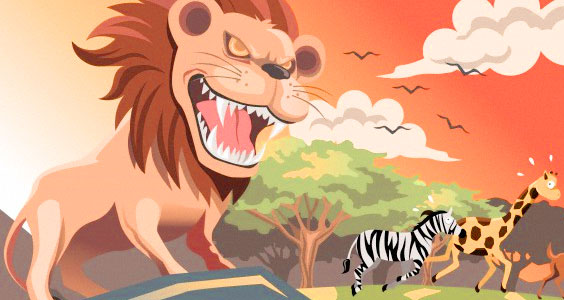 How Alex The Lion Cured His Hiccups, Short Story