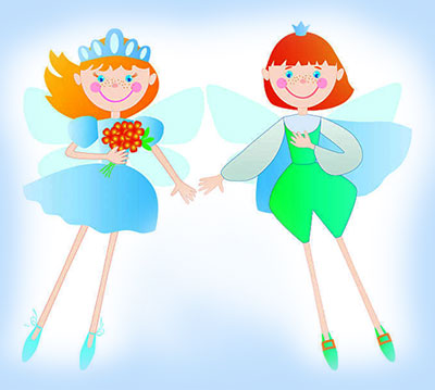 The Two Little Fairies in the Forest