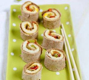Burrito breakfast - sushi model
