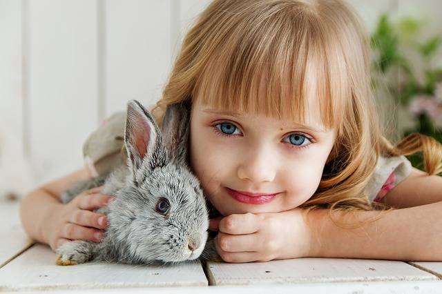 Girl with Pet Animal