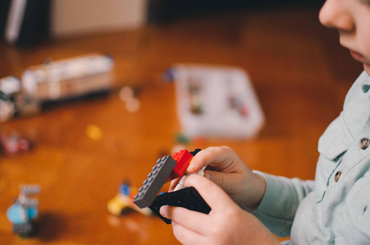 Child playing game