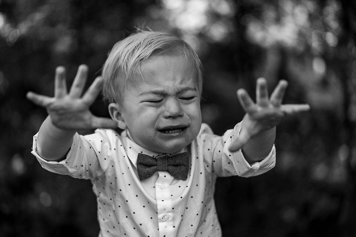 Crying baby child