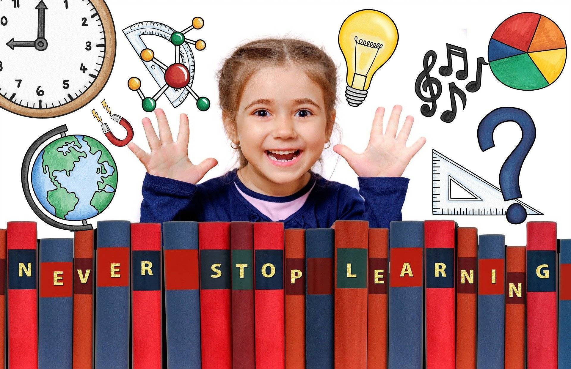 Smiling Girl - Never Stop Learning
