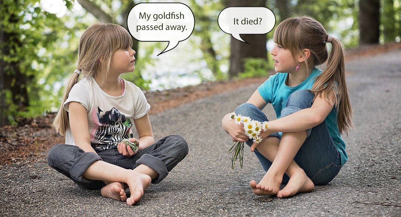 Tow Gilrs Talking Euphemisms In English