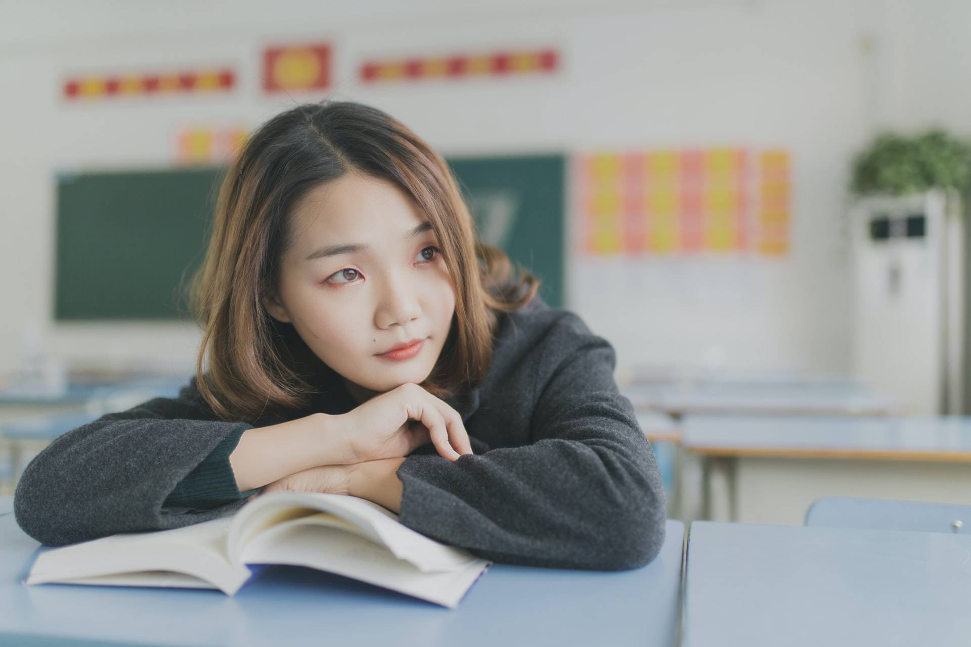 Studying girl child