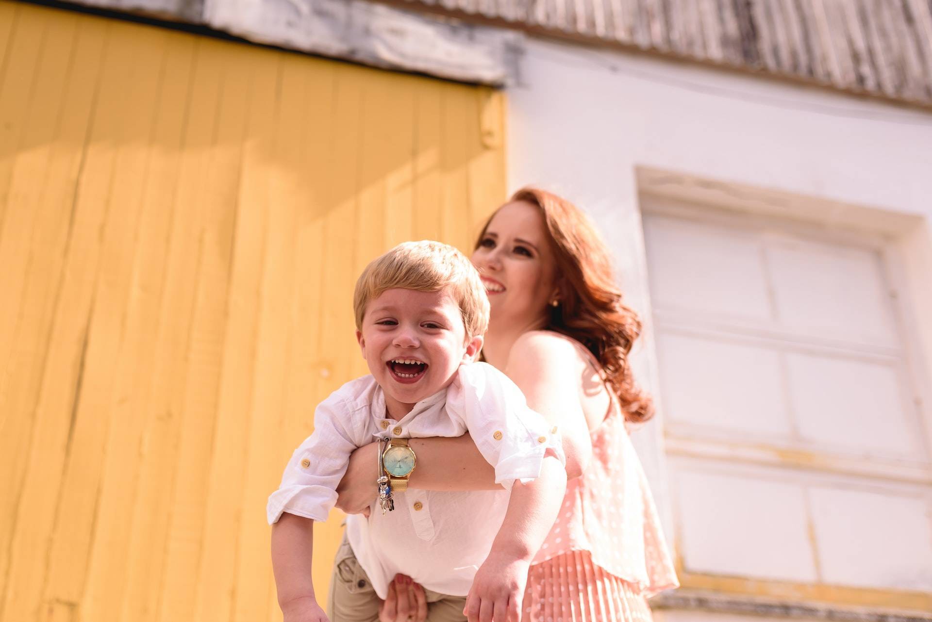 Active child and Mom