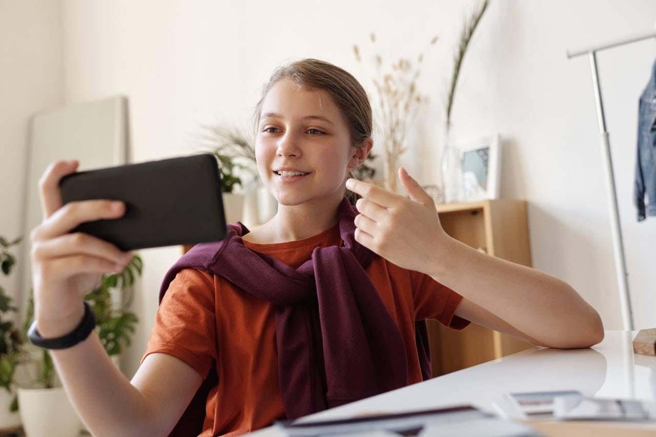 Child Using Smartphone