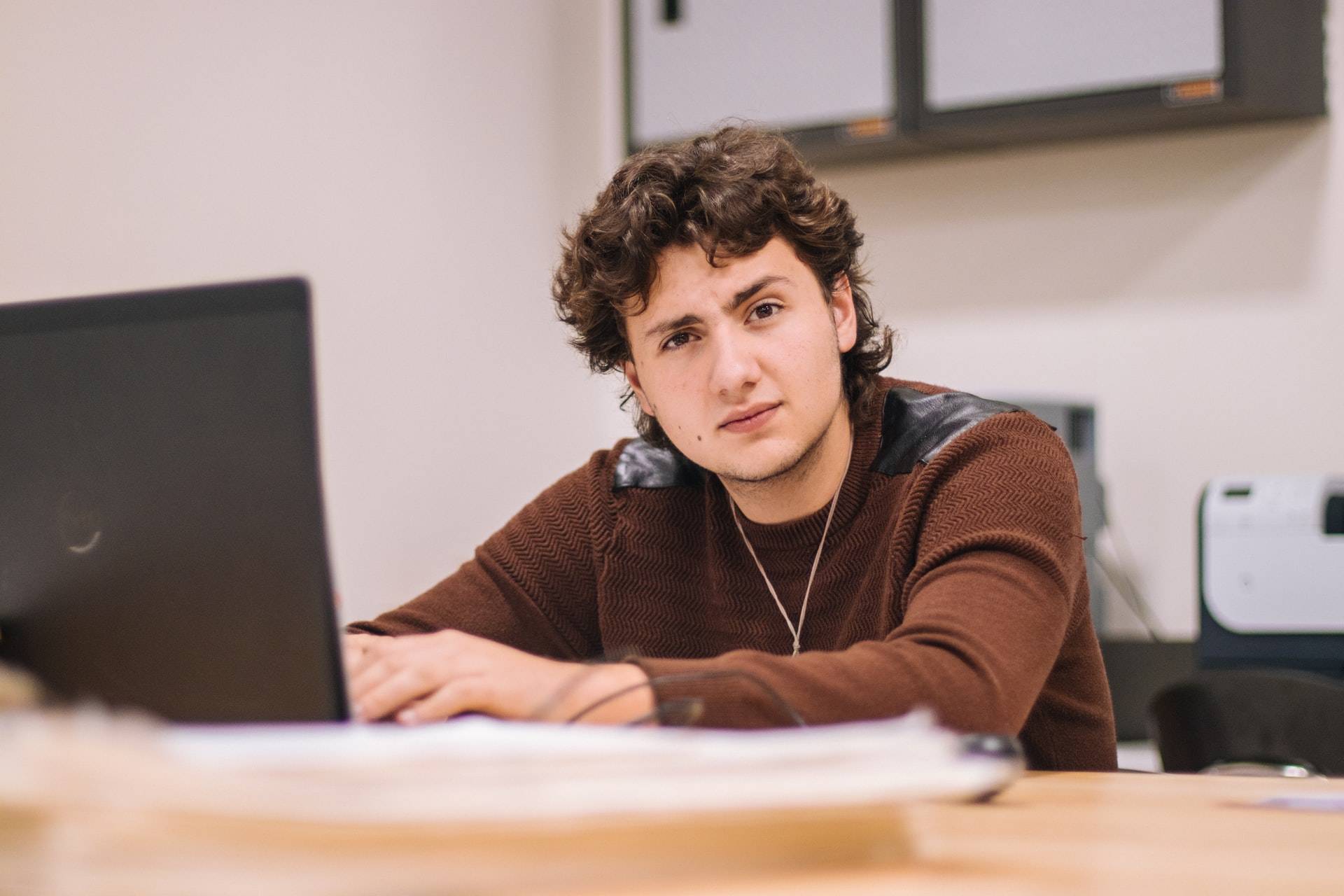 Man sitting with Laptop