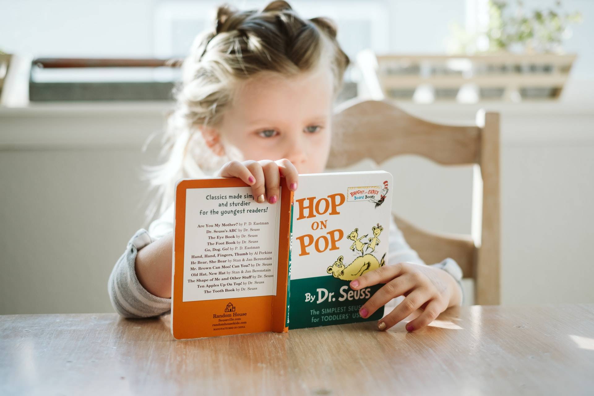 Girl Child Reading Book