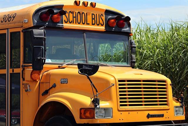 Kids First Day Back to School Bus