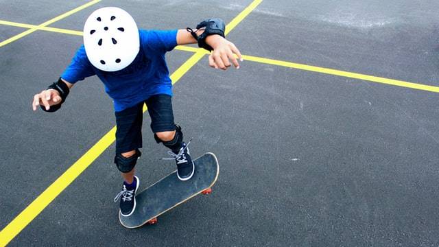 Skateboarding Child