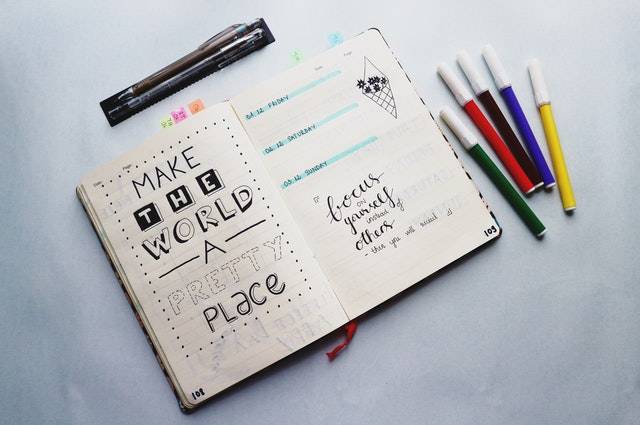 Children Diary With Color Pens