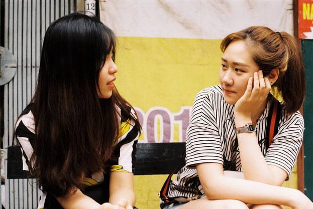 Teenage Girl Students Talking