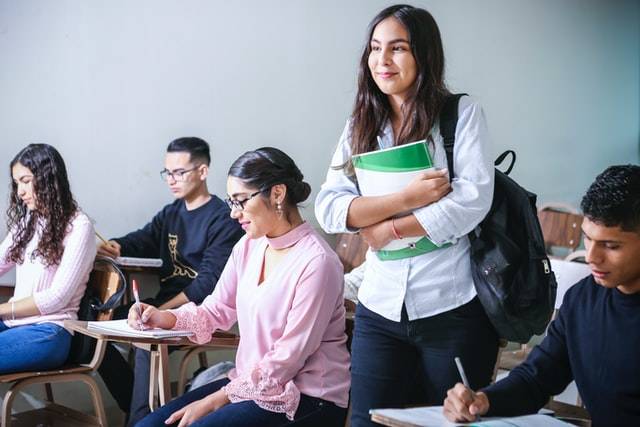 College Students In Classroom
