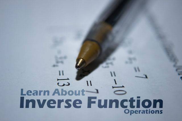 Inverse Function Operations