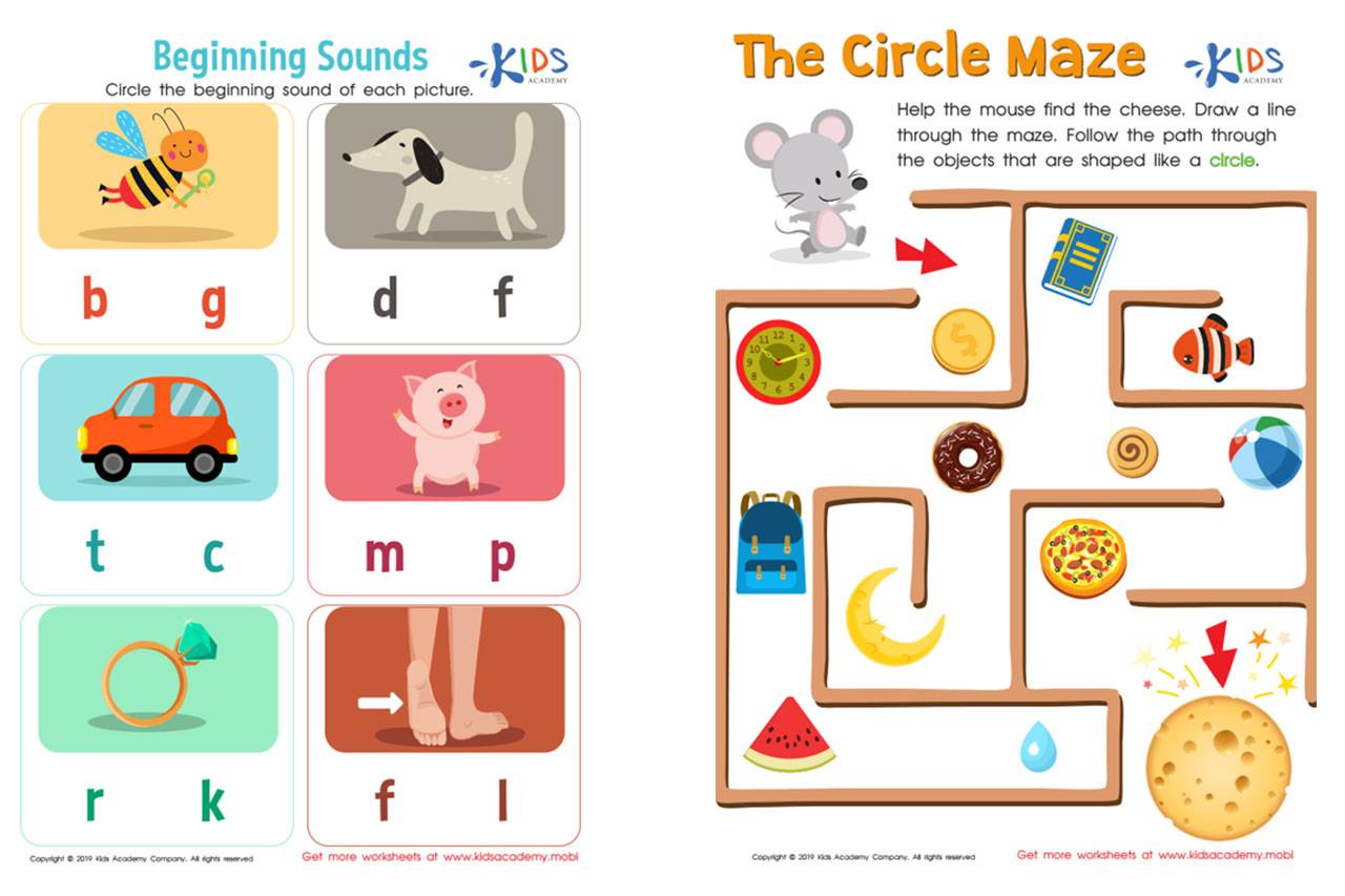 Preschool Worksheets