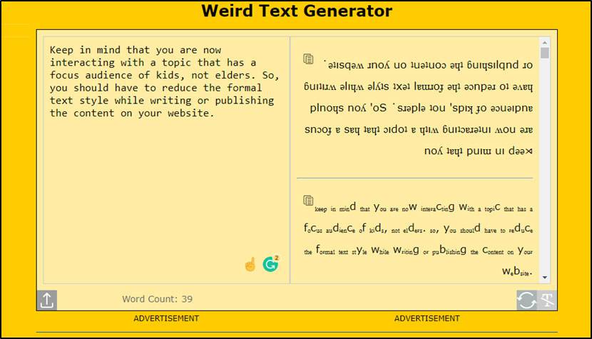 Wired Text Generator
