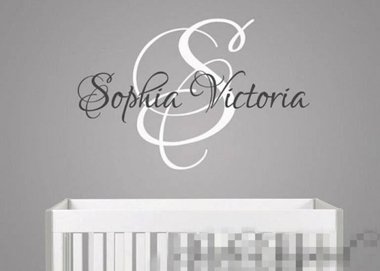 Name sticker with quotes