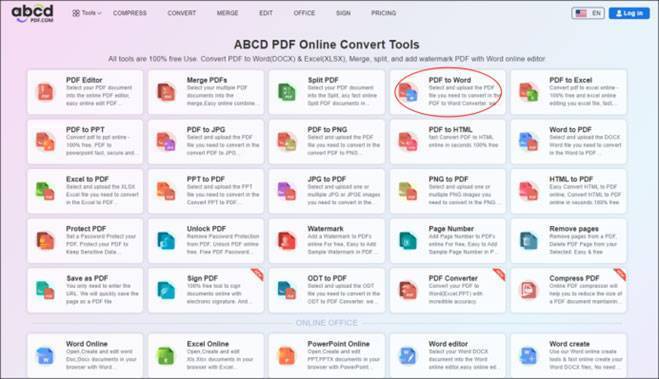 ABCD PDF Online Convert Tools