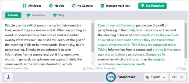 online paraphrasing tool