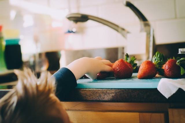 Child Picking Food