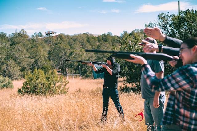 Gun shooting