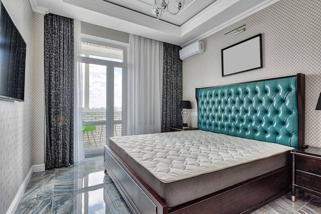 Bed Room With Air Conditioner