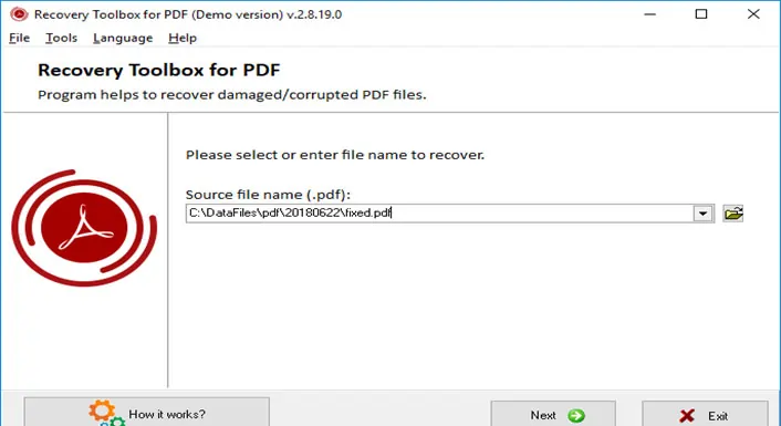 Recovery Toolbox for PDF
