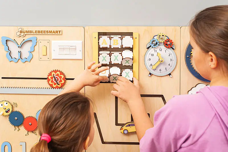 wall-mounted sensory activities