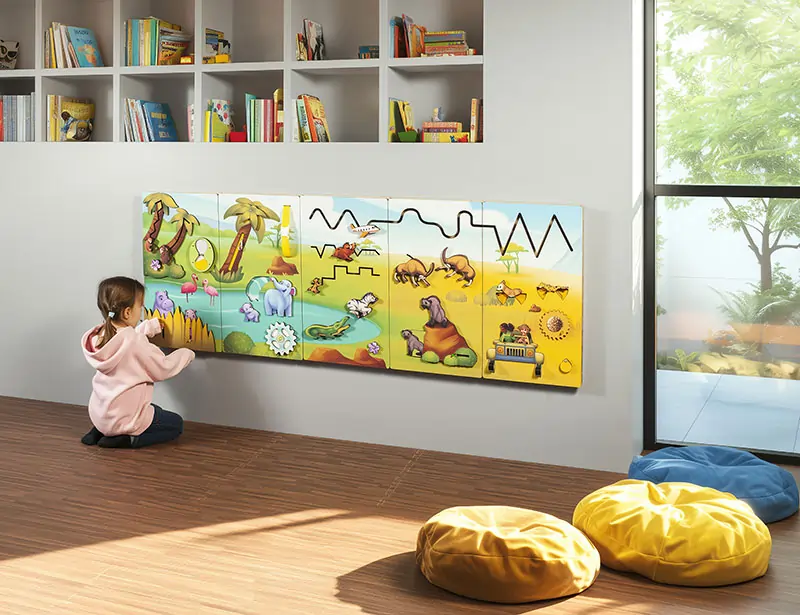Wall-Mounted Sensory Activities That Help Kids Self-Regulate