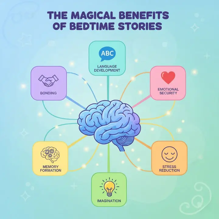 Psychological benefits of bedtime stories