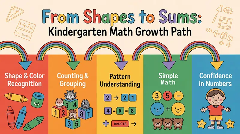From Shapes to Sums: Kindergarten Math Growth Path