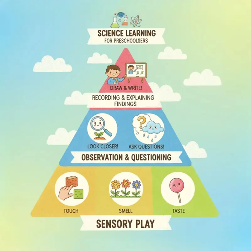 Science Learning Pyramid for Preschoolers