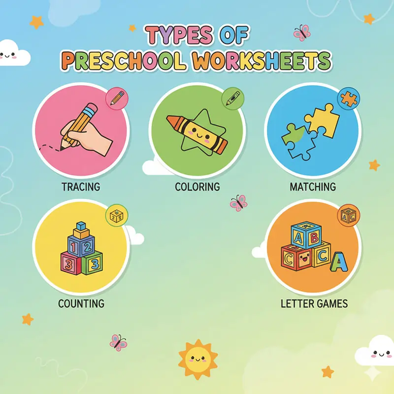 Types of Preschool Worksheets