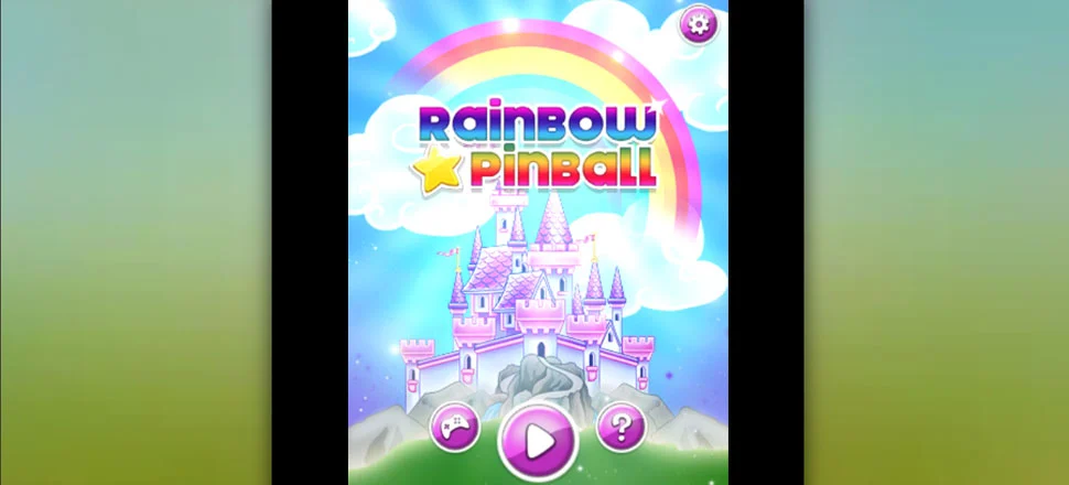 Rainbow Star Pinball - Arcade Game