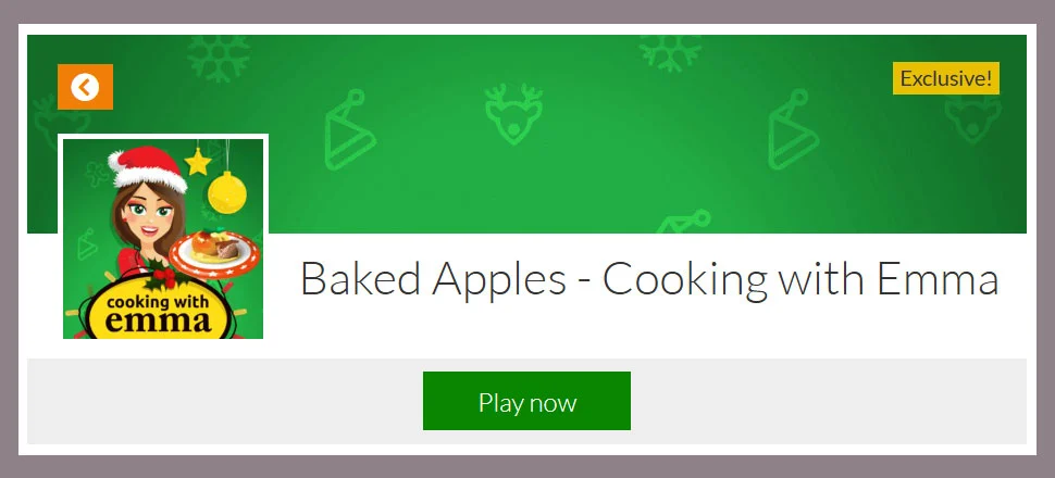 Baked Apples Cooking with Emma - Cooking Game