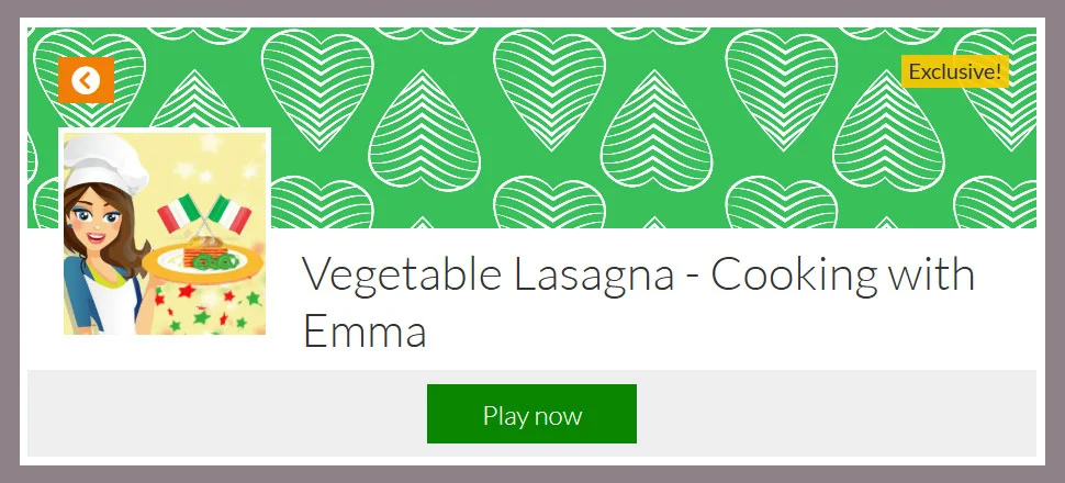 Vegetable Lasagna Cooking with Emma - Cooking Game