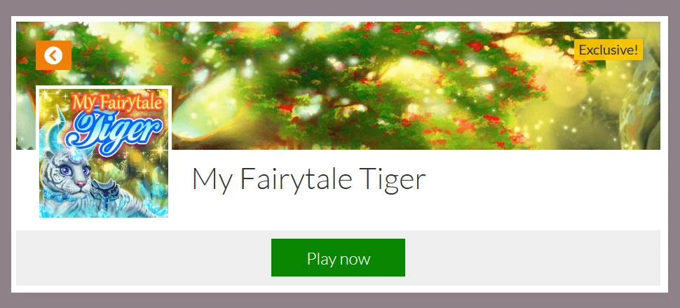 My Fairytale Tiger - Girls Game