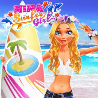 Dress Up Game - Nina - Surfer Girl