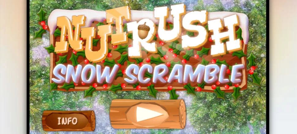 Nut Rush 3 - Snow Scramble - Jump and Run Game