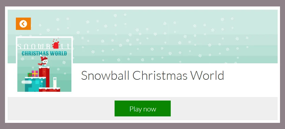 Snowball Christmas World - Jump and Run Game