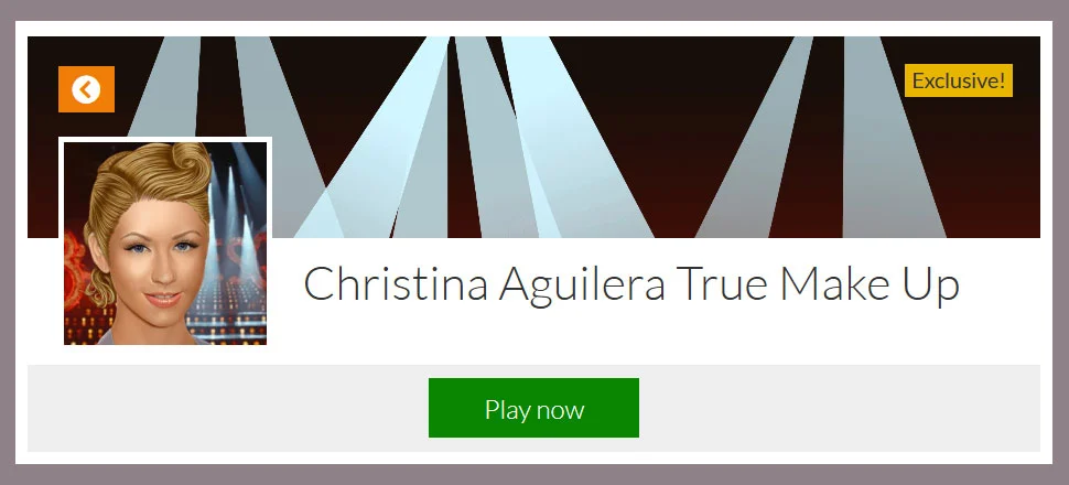 Christina Aguilera True Make Up - Make-up Game