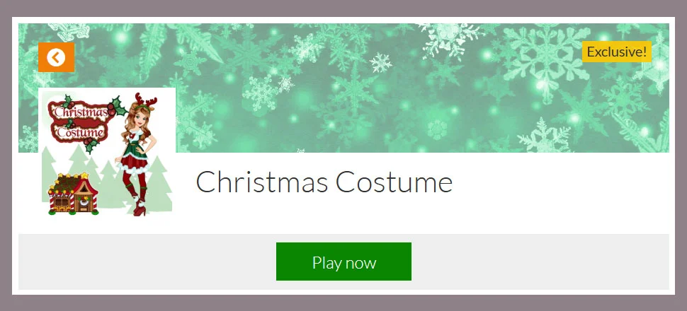 Christmas Costume - Make-up Game