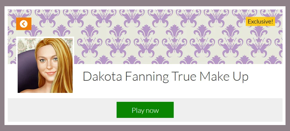 Dakota Fanning True Make Up - Make-up Game
