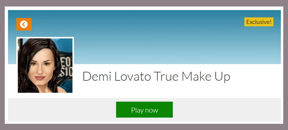 Demi Lovato True Make Up - Make-up Game