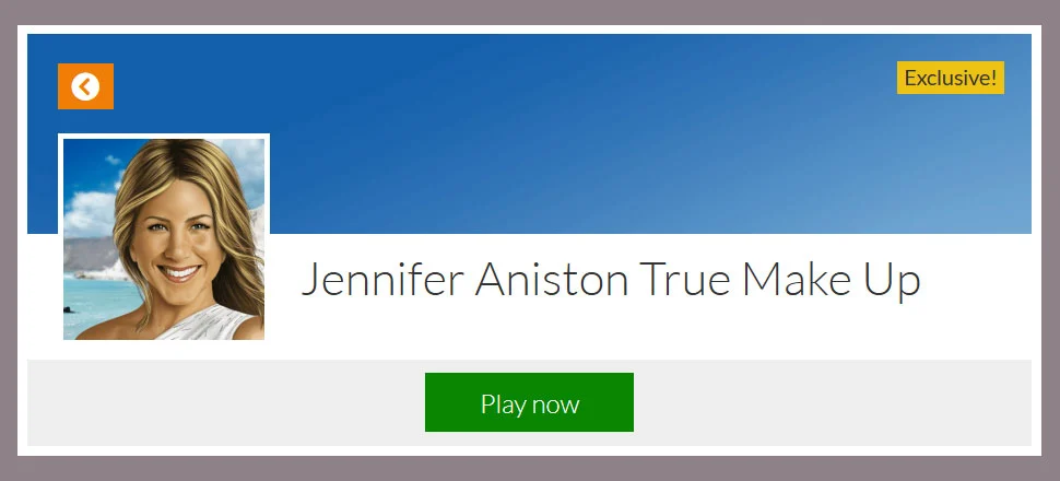 Jennifer Aniston True Make Up - Make-up Game
